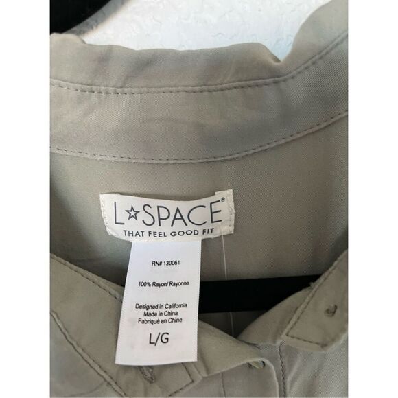 NWT L Space Amelia Dress Olive Green - Picture 6 of 10